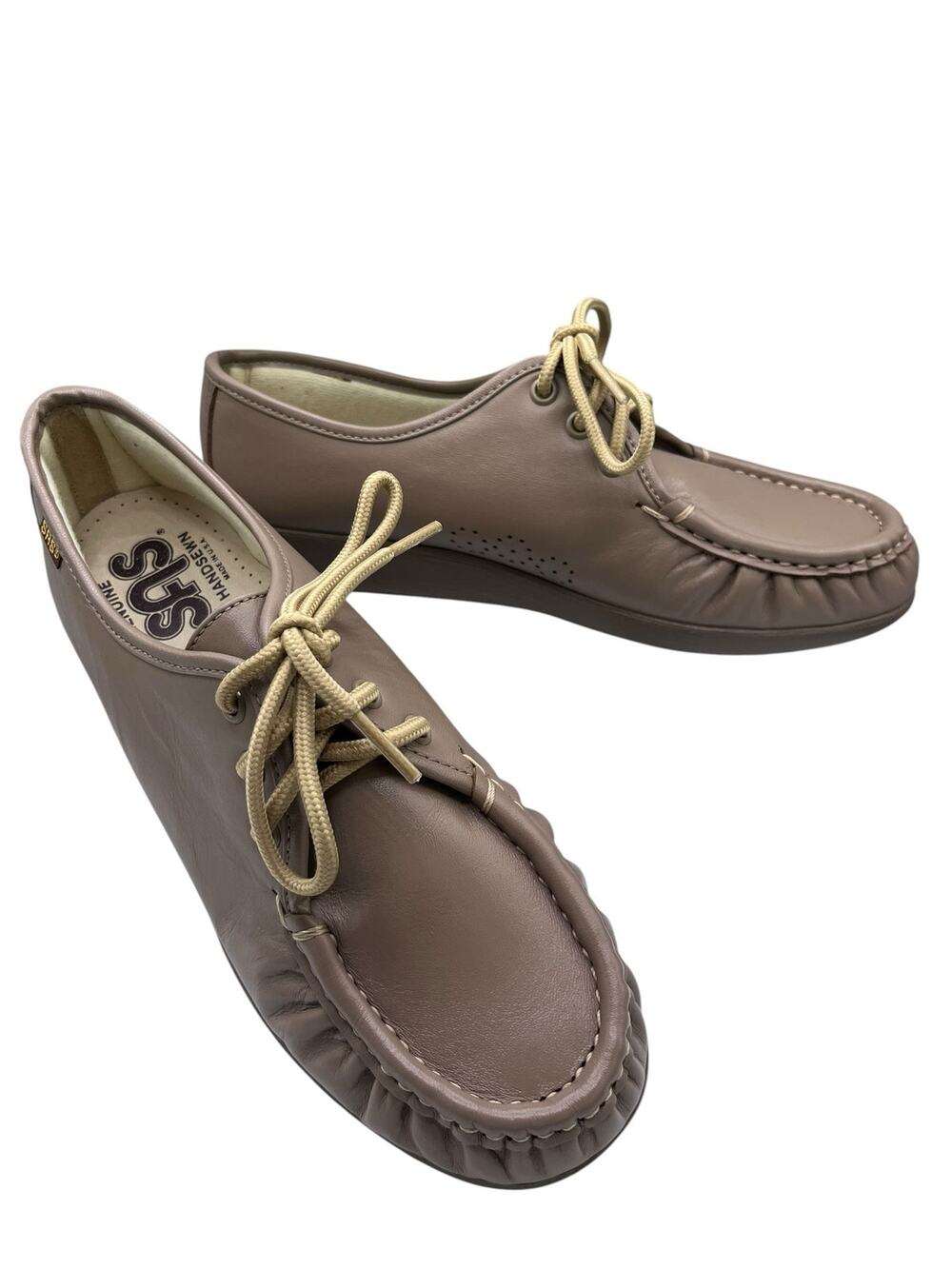 San Antonio Shoemakers SAS Mocha Lace Up Loafer Shoes 8M New In Box Comfort